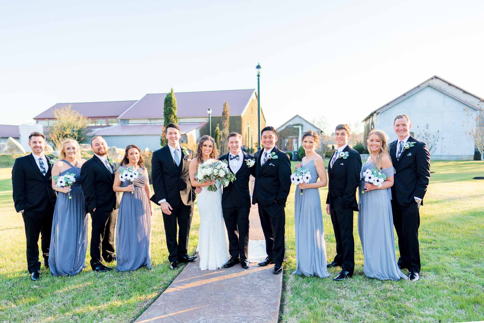 Olde dobbin station wedding wedding party