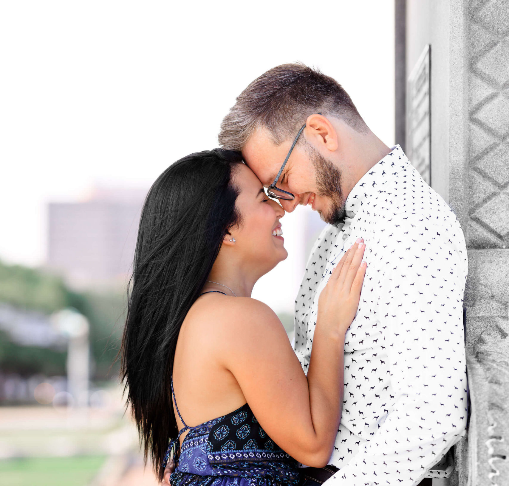 Hermann Park Engagement Fabiana and Chris